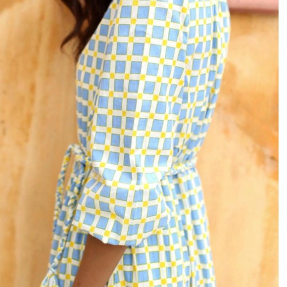 Monsoon and Beyond Lexi Midi Dress In Fontainhos Blue Size S - Picture 2 of 9